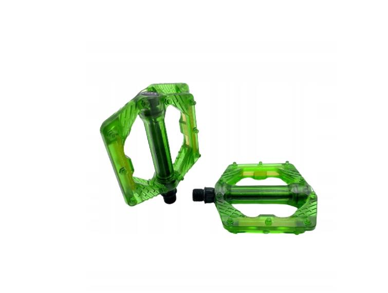 XLC PD-M16 Bilyalı Transparan Platform Bisiklet Pedalı Şeffaf Yeşil