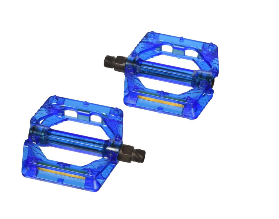 XLC PD-M16 Bilyalı Transparan Platform Bisiklet Pedalı Şeffaf Mavi