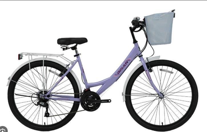 Bisan Mabella 26 Jant Şehir Bisikleti Mor Beyaz Renk