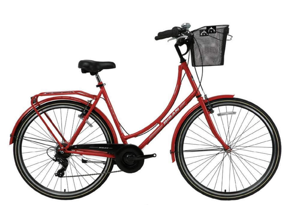 Bisan Paradıse S 28 Jant 56CM 7 Vites Kırmızı Siyah Şehir Bisikleti