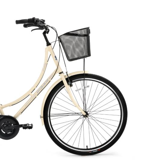 Bisan Paradıse S 28 Jant 56CM 7 Vites Krem Siyah Şehir Bisikleti
