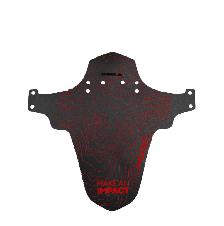 Impact Mde-35 Mtb Plastik Ön Çamurluk Kırmızı
