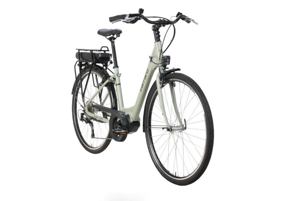 Carraro E-Power 28 Jant 8 Vites Elektrikli Şehir Bisikleti Mat Ada Çayı Koyu Yeşil