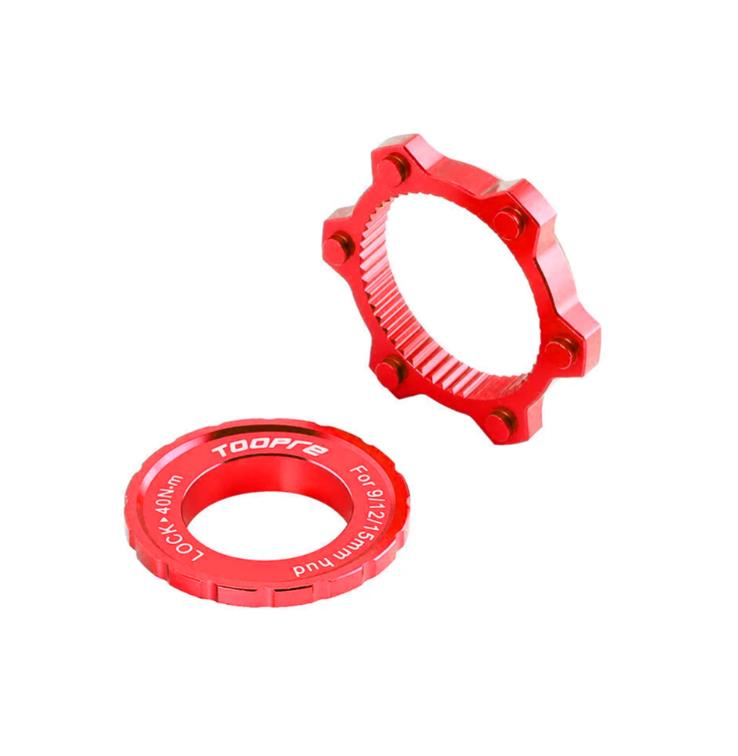 Toopre Center Lock Disk, 6 Vida Rotor Dönüştürücü Adaptör Kırmızı