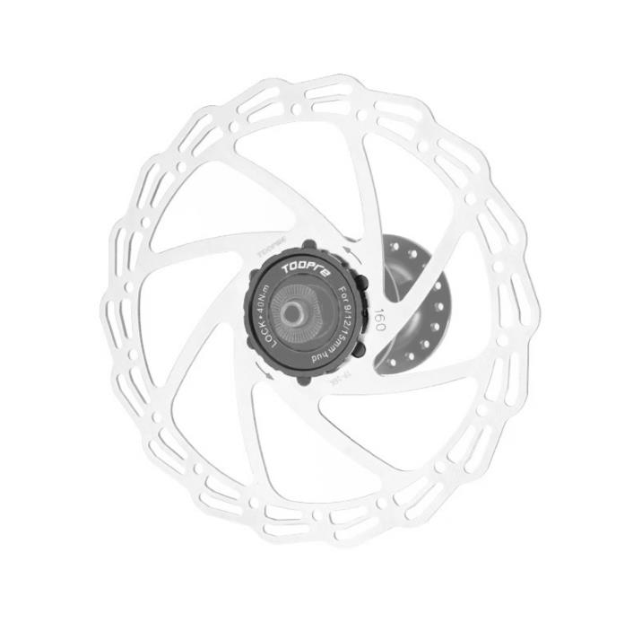 Toopre Center Lock Disk, 6 Vida Rotor Dönüştürücü Adaptör Siyah