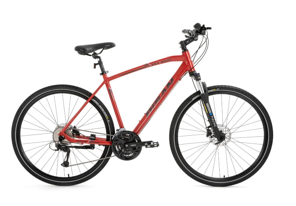 Bisan TRX 8500 27 Vites 46CM Mat Kırmızı Siyah Şehir Bisikleti