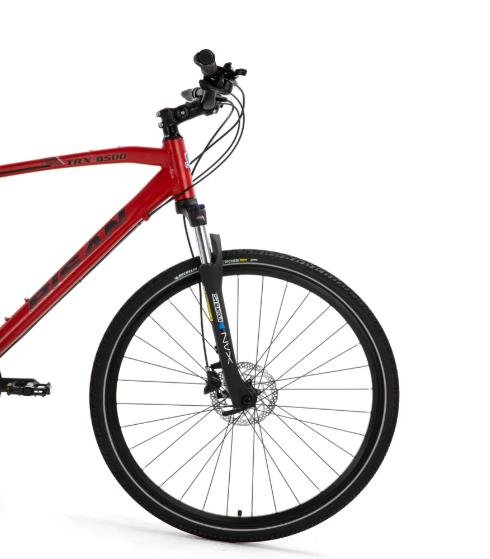 Bisan TRX 8500 27 Vites 46CM Mat Kırmızı Siyah Şehir Bisikleti