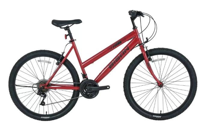 Bisan Sentiero 24 Jant V Fren 21 Vites Dağ Bisikleti Metalik Kırmızı Siyah