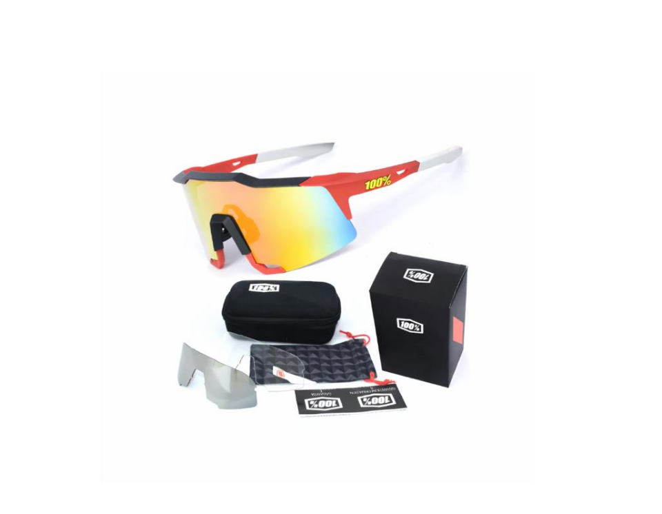 XBYC G4681 %100 Bisiklet Sürüş Gözlüğü Polarize Cam Yarı Çerçevesiz Spor Gözlüğü UV400 Lens Siyah