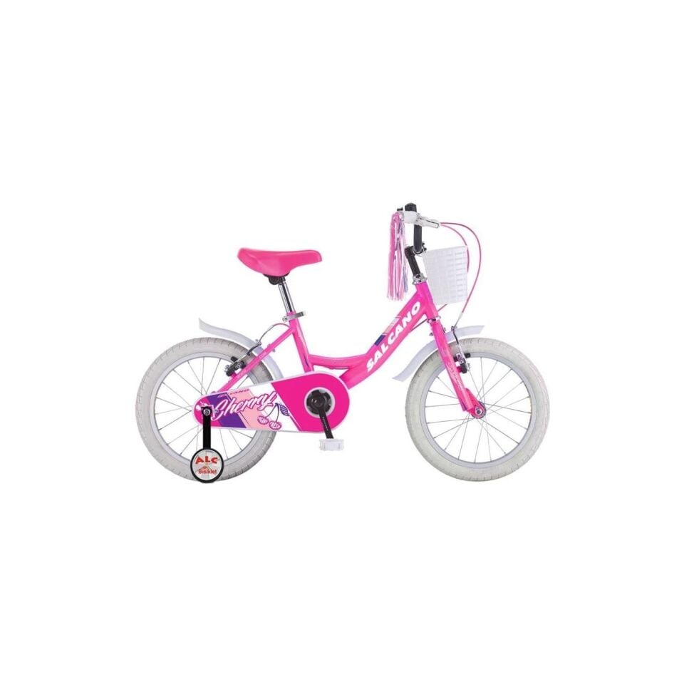 Salcano Cherry 16 Jant Pembe Beyaz Kız Çocuk Bisikleti