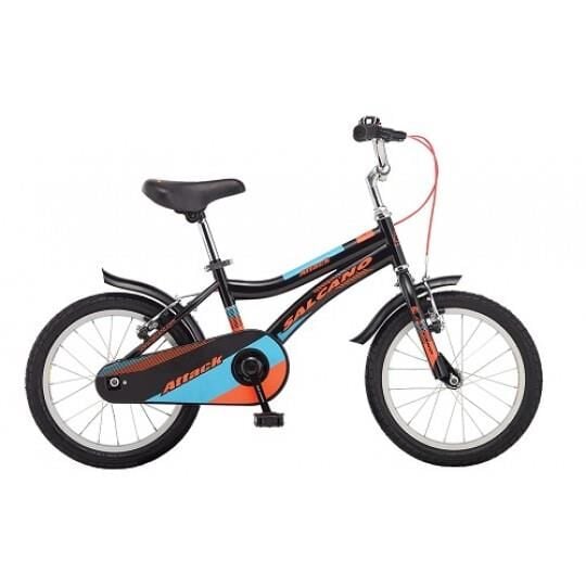 Salcano Attack 16 Jant Siyah Turuncu Çocuk Bisikleti
