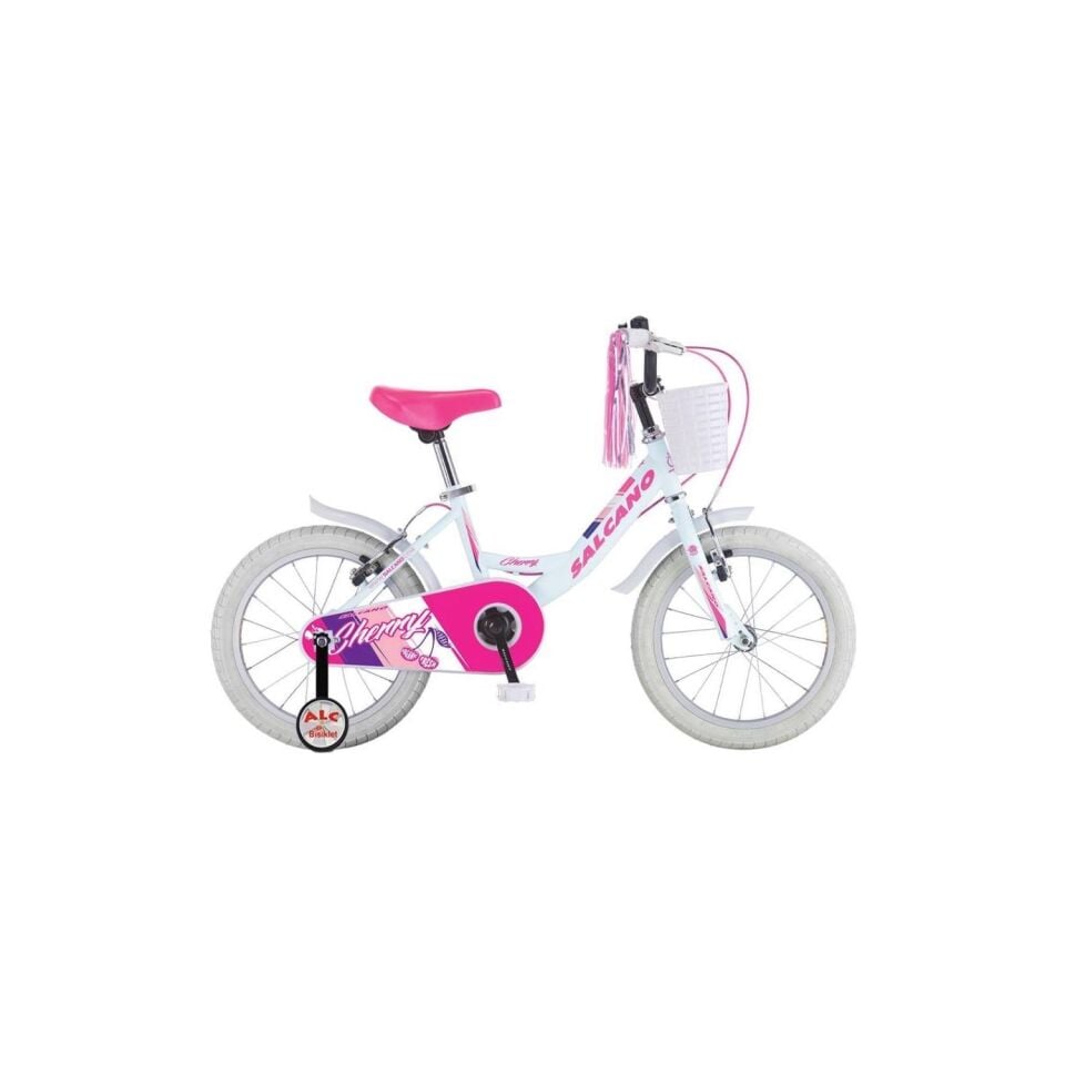 Salcano Cherry 16 Kız Çoçuk Bisikleti Pembe Beyaz