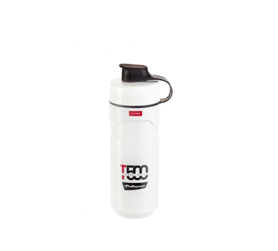 Polisport T500 Thermal Matara 500ML - Bisiklet Suluk Beyaz Renk