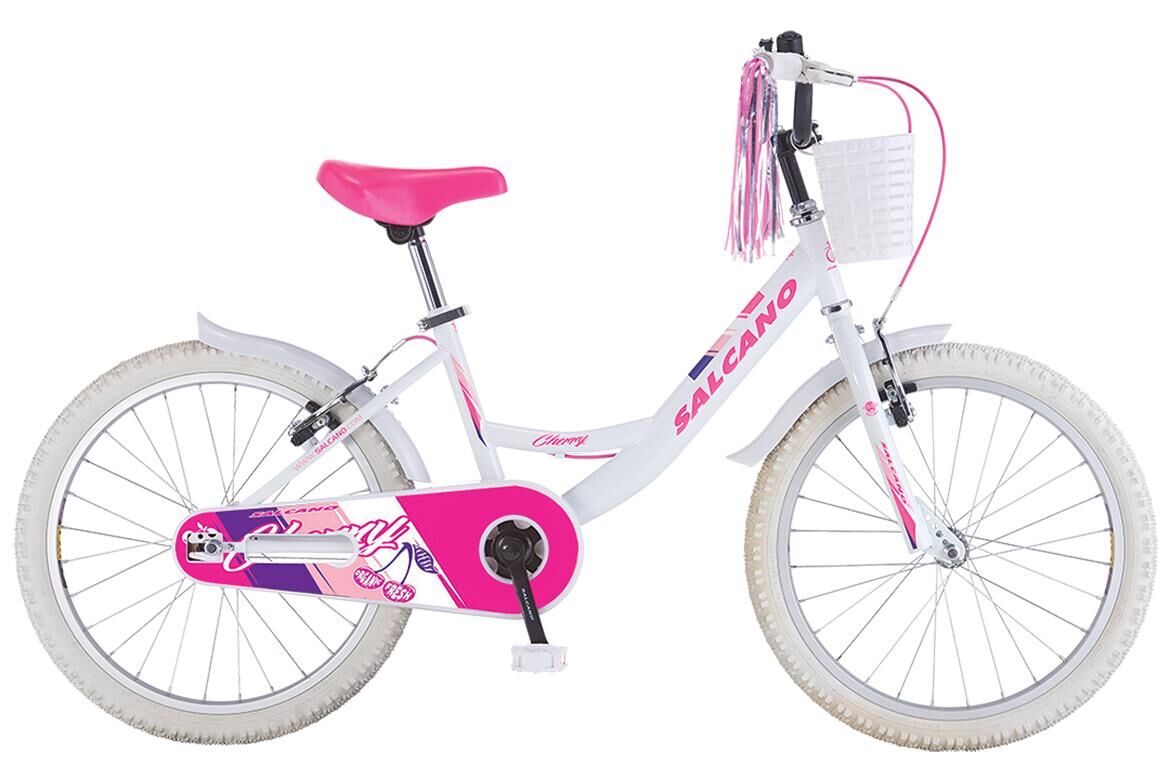 Salcano Cherry 20 Jant Beyaz Pembe Kız Çocuk Bisikleti