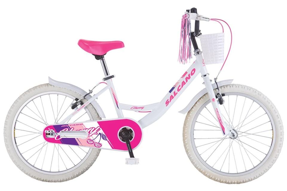Salcano Cherry 20 Jant Beyaz Pembe Kız Çocuk Bisikleti
