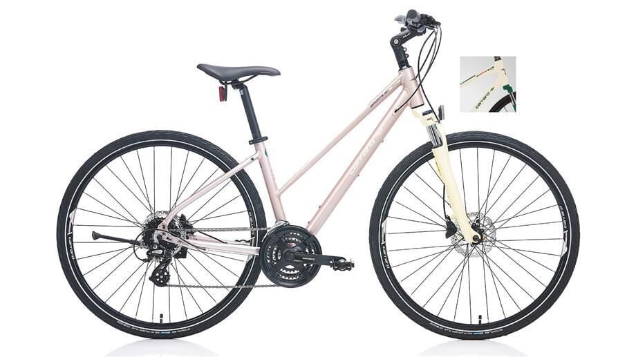 Carraro Sportive 226 406H Kadın Şehir Bisikleti Mat Bej Yeşil Kahverengi