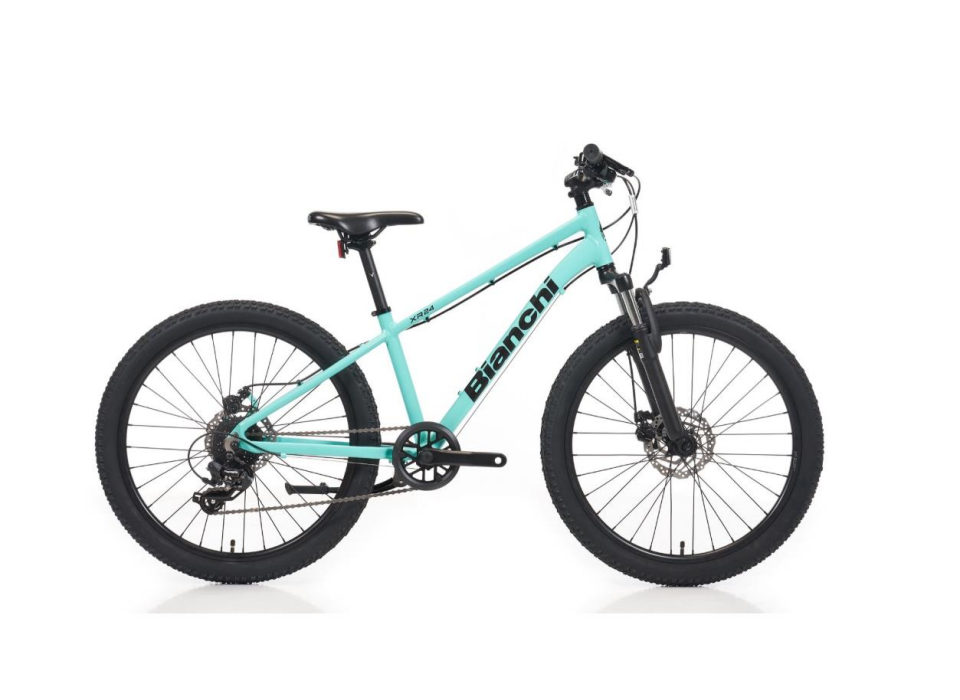 Bianchi XR24 33CM 24 jant 8 Vites Mekanik Disk Frenli Celeste Siyah Çocuk Dağ Bisikleti