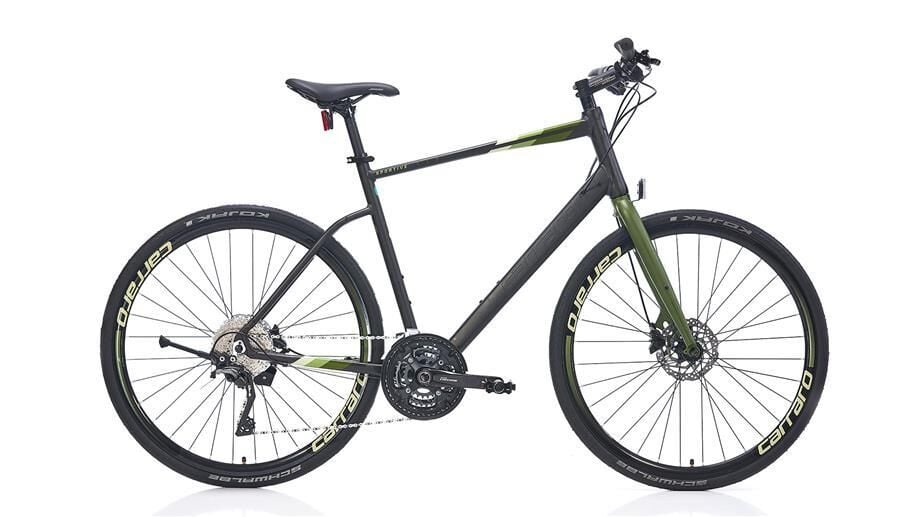 Carraro Sportive 330 520H 30 Vites Mat Koyu Gri Haki Açık Yeşil Erkek Şehir Bisikleti