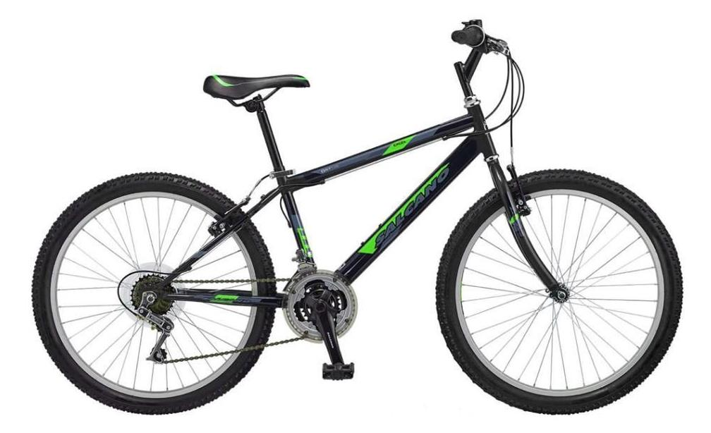 Salcano Excel 24 Jant Siyah Yeşil Gri Dağ Bisikleti