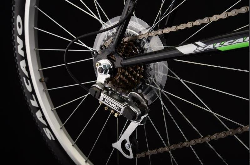 Salcano Excel 24 Jant Siyah Yeşil Gri Dağ Bisikleti