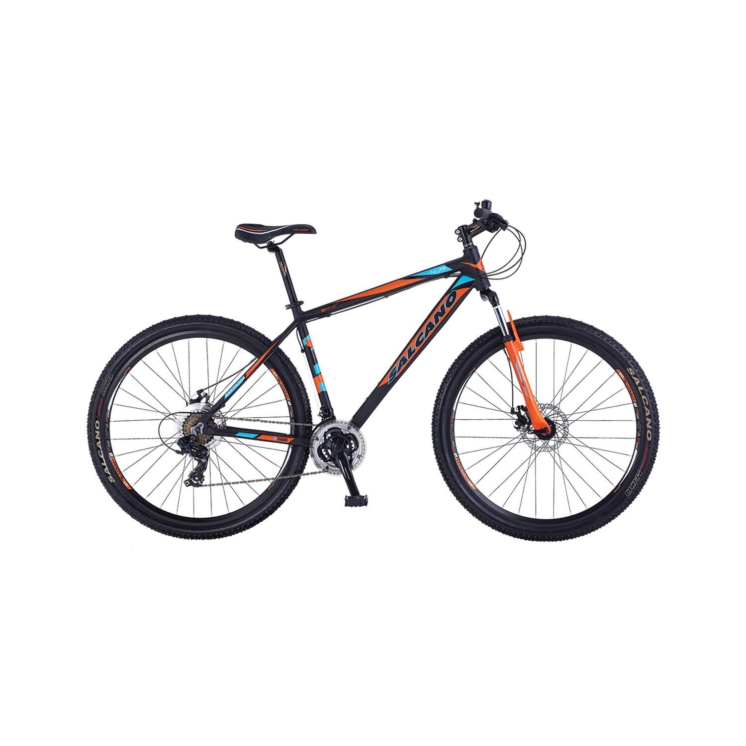 Salcano NG750 26 HD 18'' Mat Siyah Turuncu Turkuaz Dağ Bisikleti