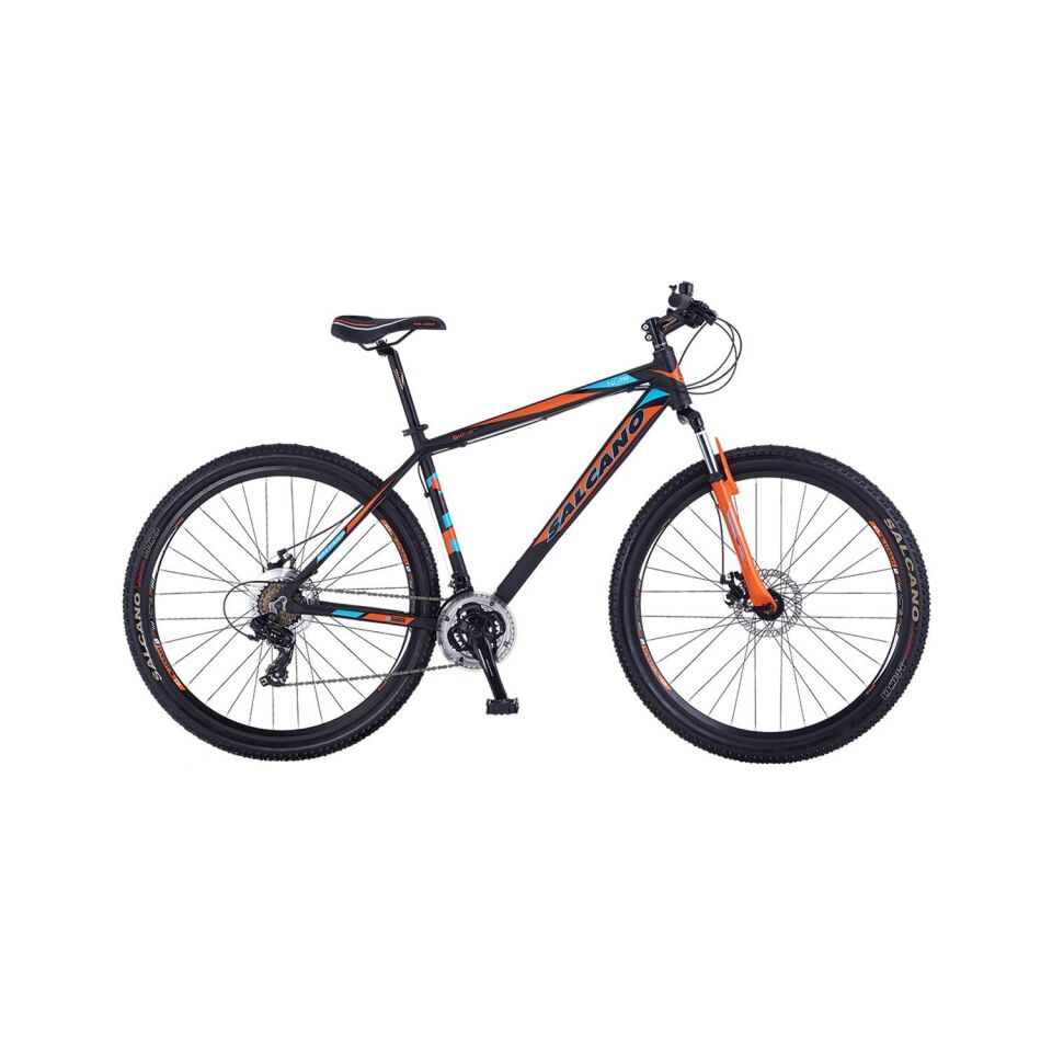 Salcano NG750 26 HD 18'' Mat Siyah Turuncu Turkuaz Dağ Bisikleti