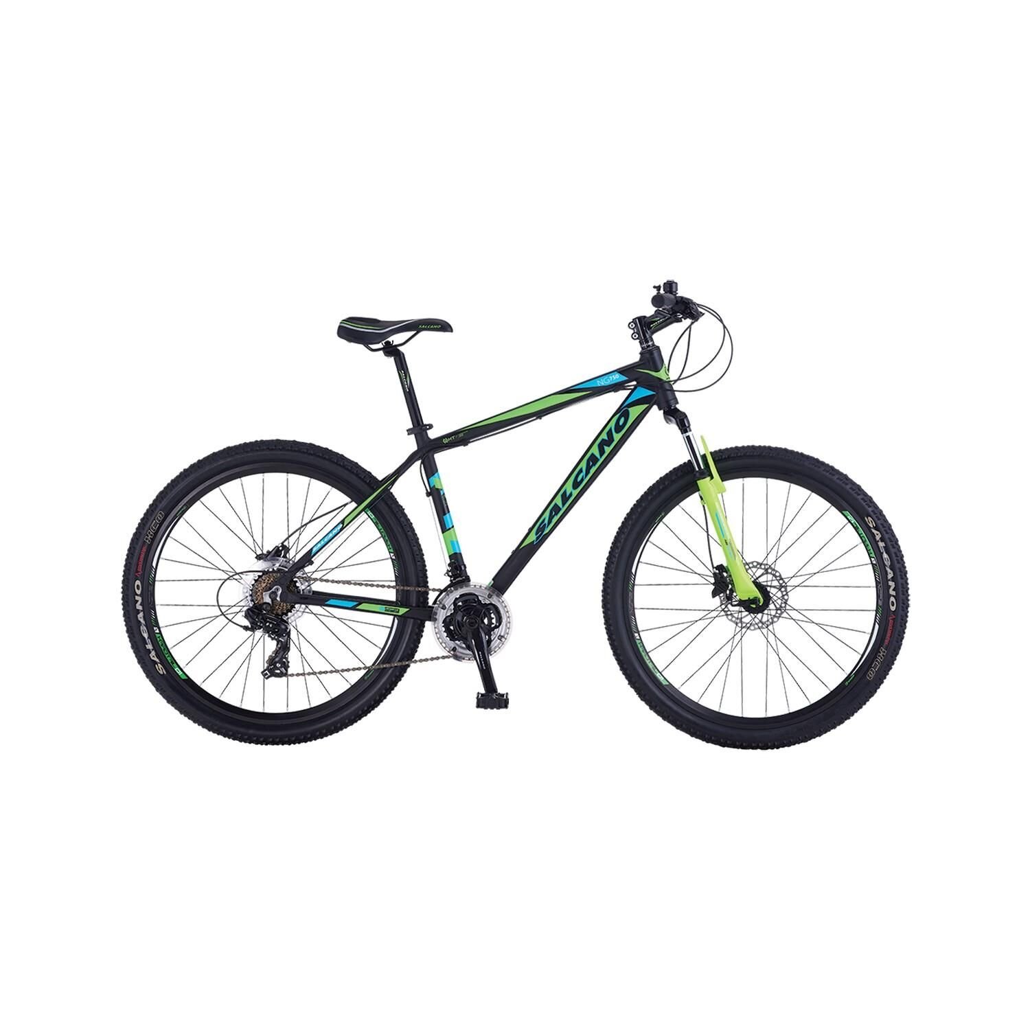 Salcano NG750 26 MD 18'' Mat Siyah Yeşil Turkuaz Dağ Bisikleti