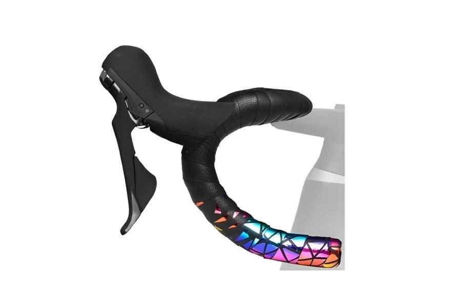 BRIVIGA  Ayna Efektli PU+EVA Bisiklet Gidon Bandı (Parlak Renkli)