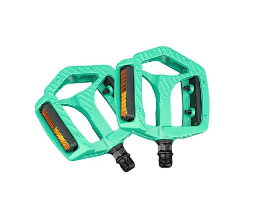 XBYC 1809 Bilyalı Bisiklet Pedalı MTB Alüminyum Alaşımlı Reflektörlü Pedal Cam Göbeği Renk