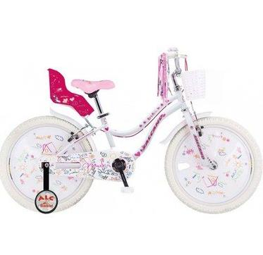 Salcano Muki 14 Jant Kız Bisikleti Beyaz Pembe