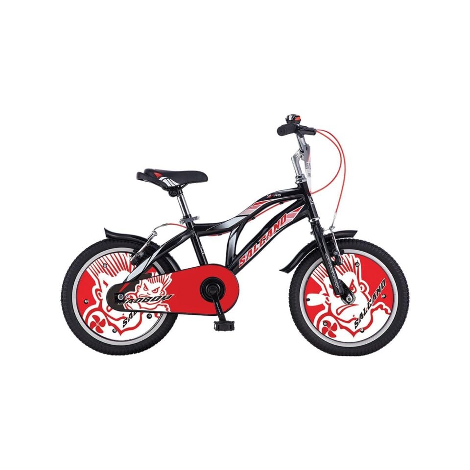 Salcano Badboy 14 Çocuk Bisikleti Siyah-Kırmızı-Beyaz