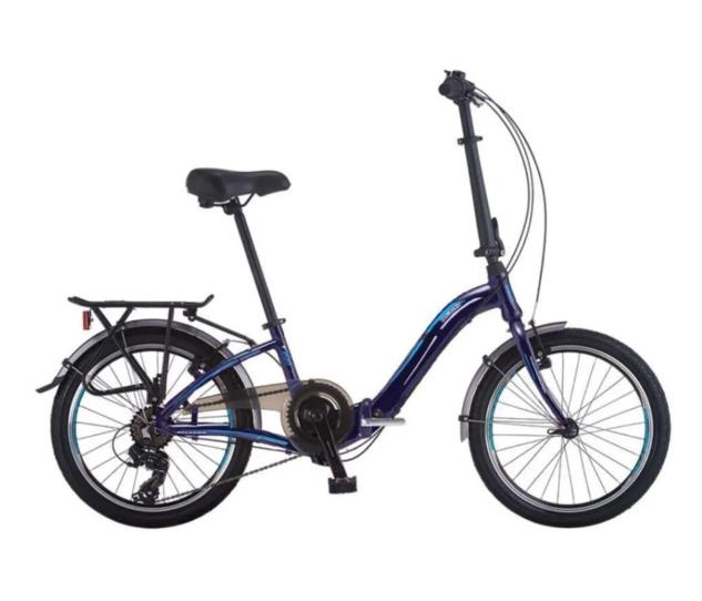 Salcano SLCN 200 20V Katlanabilir Bisiklet Petrol Mavisi-Turkuaz