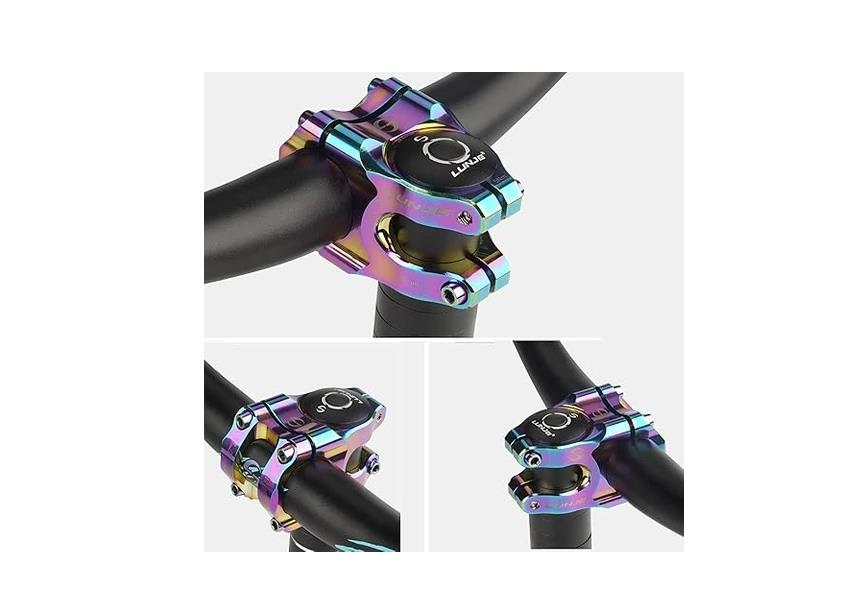 Lunje 31.8mm Alüminyum Dayanıklı Rainbow Renk Değiştiren Gidon Boğazı Brm Bisiklet