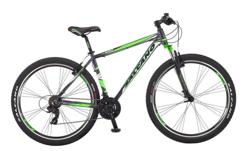 Salcano NG650 27,5 V 18'' Dağ Bisikleti Mat Antrasit Gri-Yeşil-Beyaz