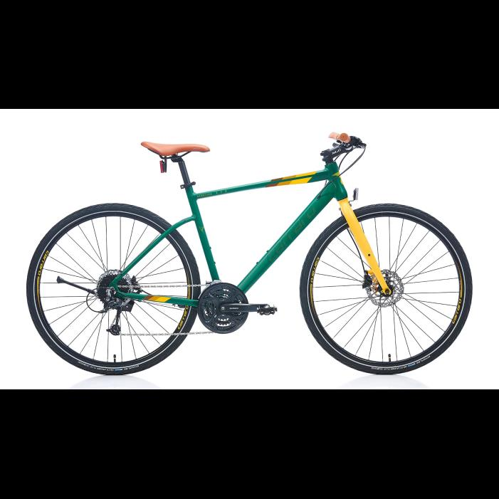 Carraro Sportive 328 400H Şehir Bisikleti Mat Koyu Yeşil-Sarı-Kahverengi