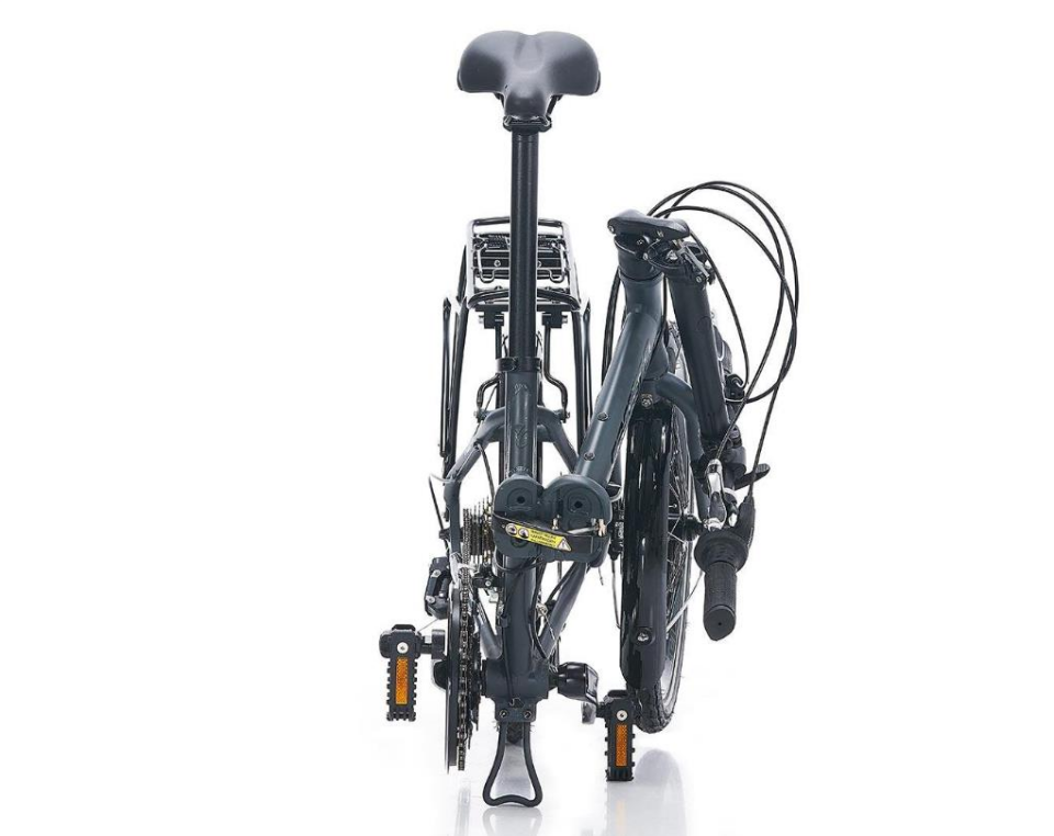 Carraro Flexi 121D 350H Katlanabilir Bisiklet Mat Navy-Mavi-Siyah-Kahverengi