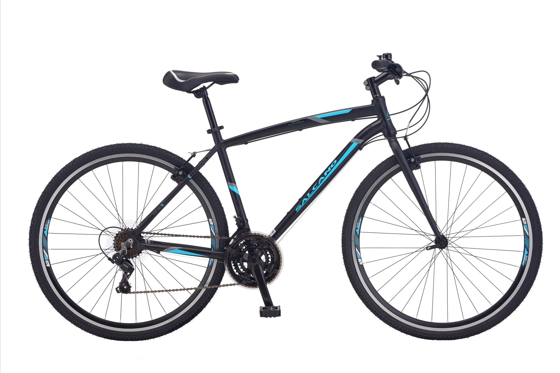 Salcano City Explorer VR 19'' Gezi Bisikleti Mat Gri-Turuncu