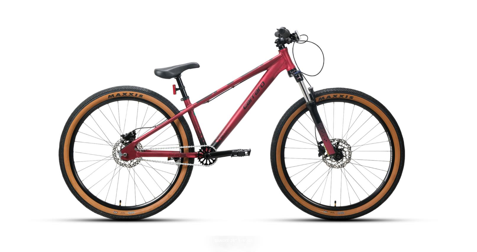 Carraro Bandit 310H Akrobasi Bisikleti Mat Koyu Kırmızı-Siyah