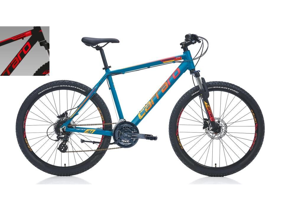 Carraro Force 650 432H Dağ Bisikleti Mat Siyah-Kırmızı-Gümüş