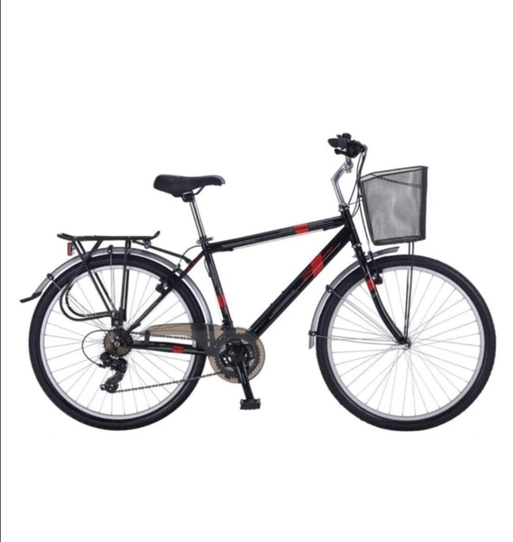 Salcano Bodrum 700 Man VR Şehir Bisikleti Siyah-Kırmızı