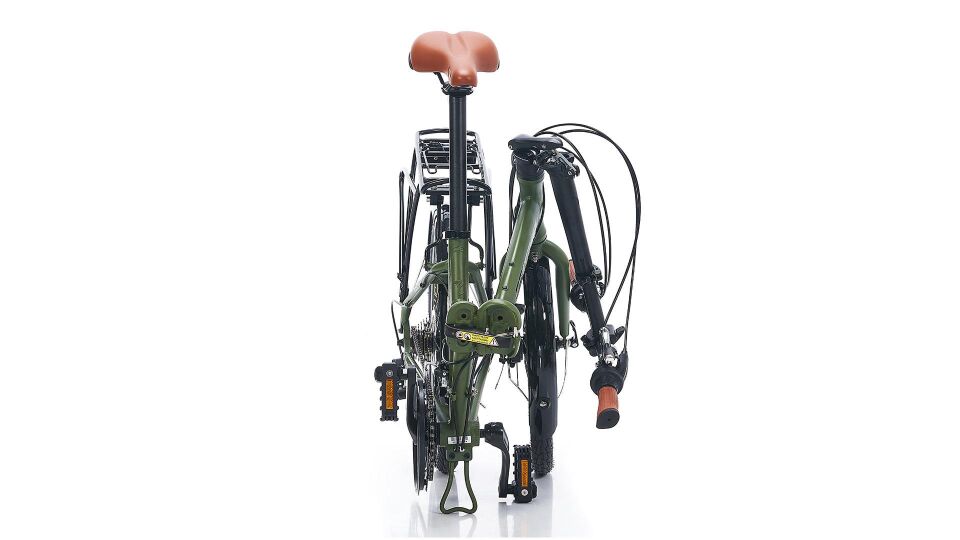 Carraro Flexi 121D 350H Katlanabilir Bisiklet Mat Haki-Yeşil-Siyah