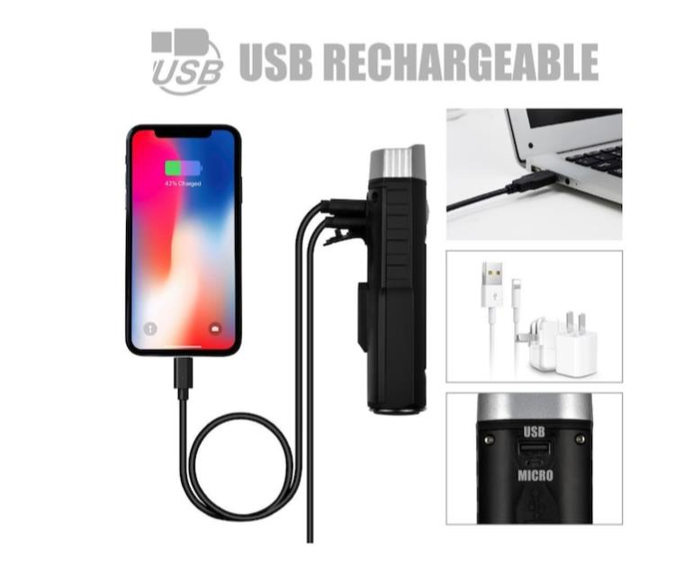 Briviga Usb Şarjlı 1000Lm Bisiklet Ön Far Powerbank