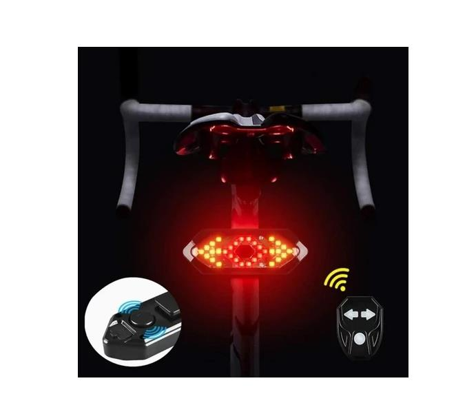 Bisiklet Scooter Dönüş Sinyali 5 Farklı Işık Şarjlı Arka LED Uyarı Işığı Uzaktan Kumanda