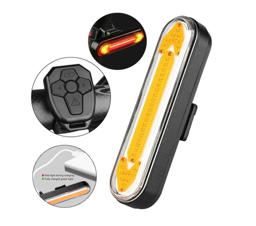 Bisiklet Sağ-Sol Sinyal Usb Şarjlı Arka Işık
