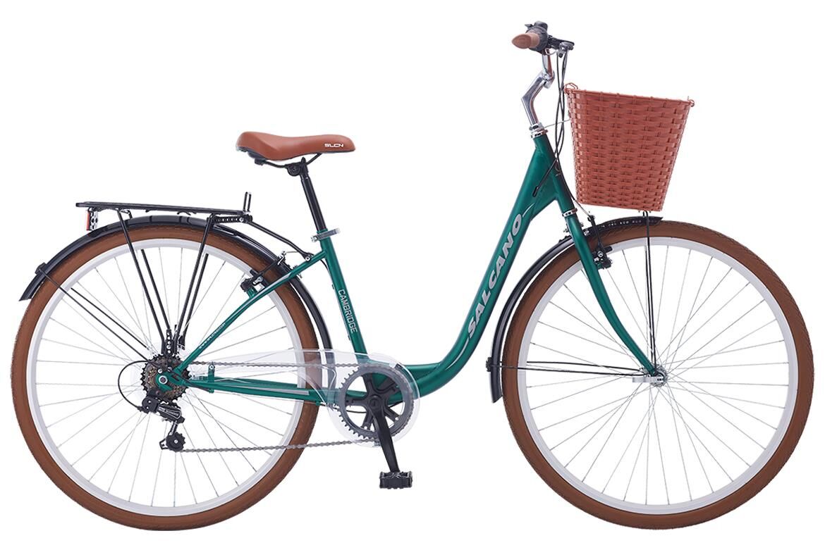 Salcano Sarajevo 700 Unisex VR 17'' Şehir Bisikleti Mat Yeşil-Beyaz