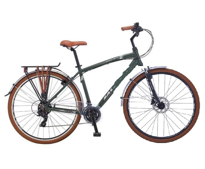 Salcano Sarajevo 700 Man HD 19'' Şehir Bisikleti Mat Haki Yeşil-Beyaz