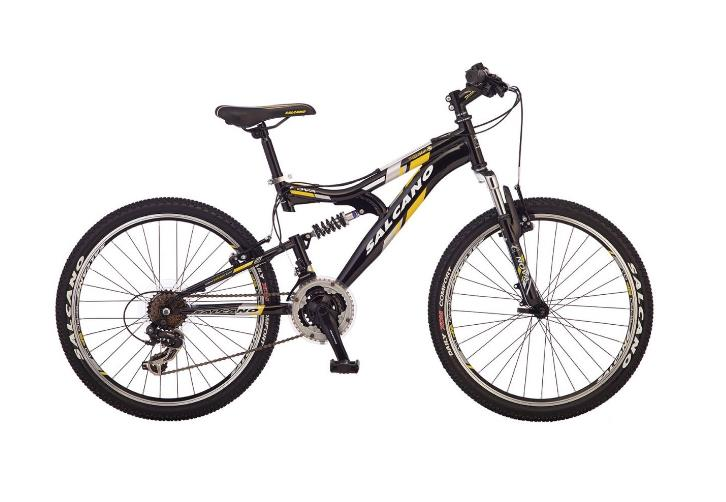 Salcano Nova 24 V Dağ Bisikleti Mat Siyah-Sarı-Gri