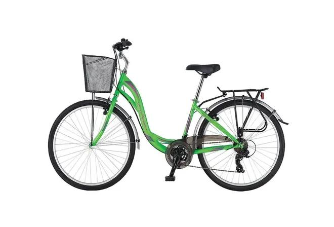 Salcano Bodrum 26 Unisex VR 16'' Şehir Bisikleti Mat Yeşil-Beyaz-Gri