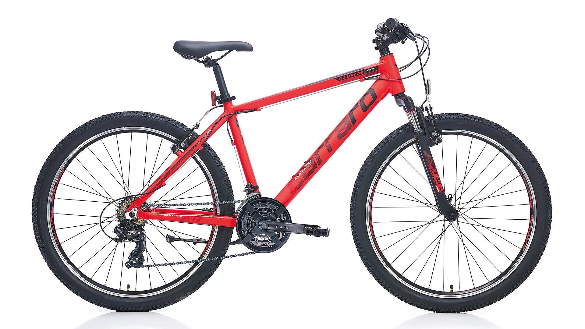 Carraro Force 600 432H Dağ Bisikleti Mat Kırmızı-Siyah-Beyaz