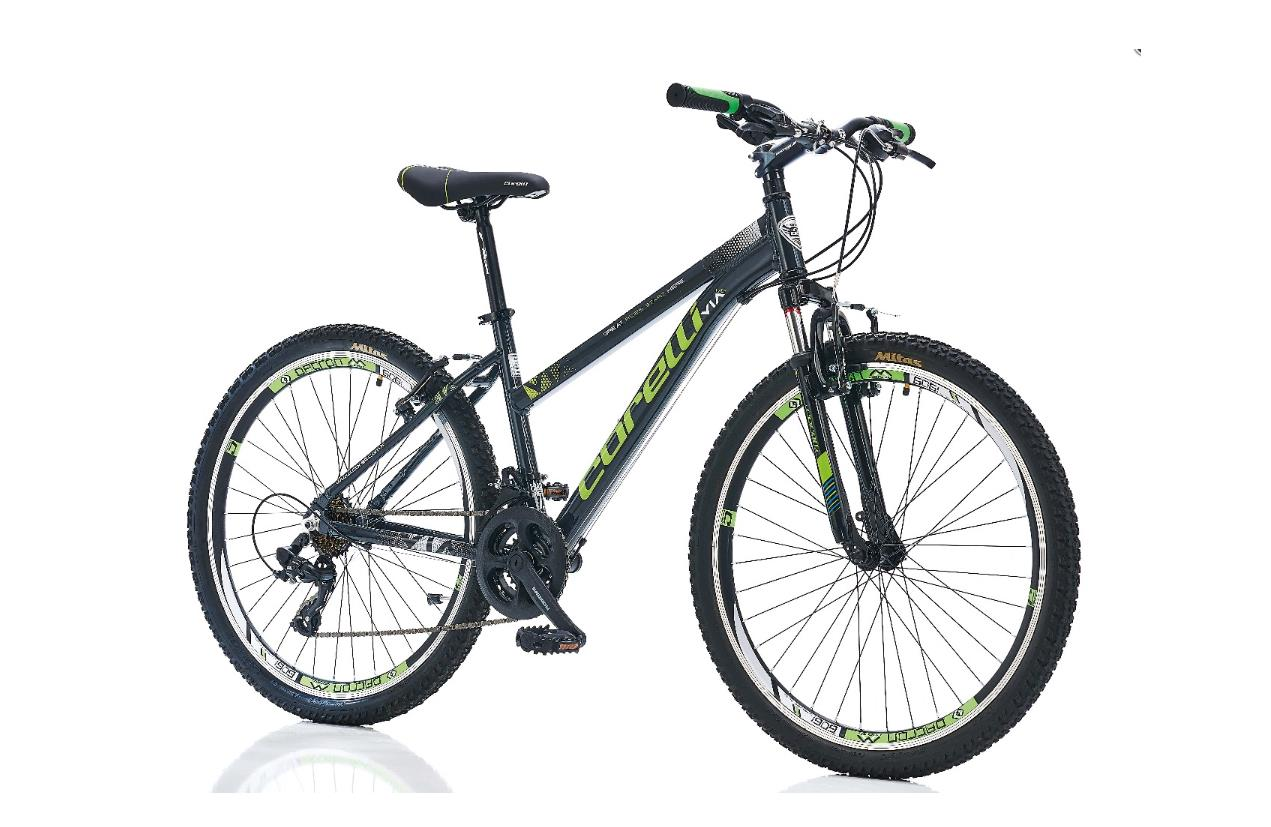 Corelli Via Lady 1.0 26'' Dağ Bisikleti Koyu Gri Yeşil